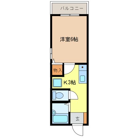 エクセランハイツの物件間取画像